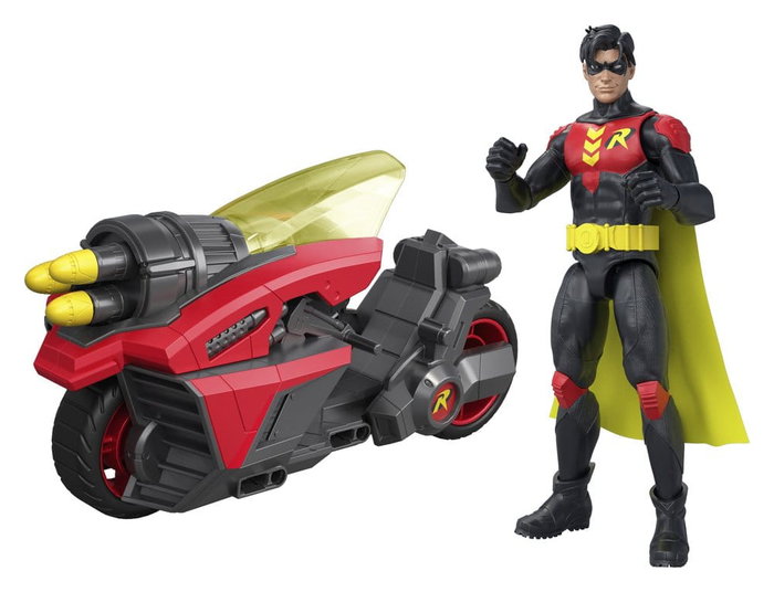 Mattel DC Premier Robin Cycle con Figura de Robin Mattel DC Premier Robin Cycle con Figura de Robin