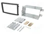 ACV Bastidor de montaje de radio para SsangYong Rexton 2 DIN negro