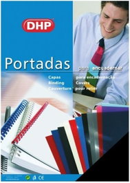 DHP Pack 100 portadas para encuadernación A4 PP 300 micras negro
