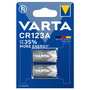 Varta Profesional CR123A 3V, Pack de 2 Baterías de Litio de un Solo Uso