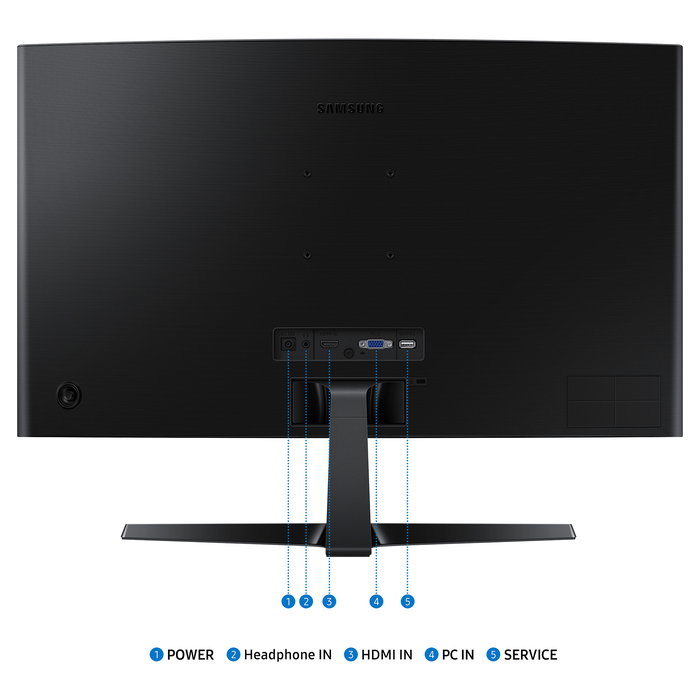 Samsung S27D366GAU - Monitor Curvo 27 Pulgadas FHD 1920x1080 VA 100Hz 4ms (GTG) 1800R, Relación 16:9, HDMI VGA, Negro, Incluye Base Samsung S27D366GAU - Monitor Curvo 27 Pulgadas FHD 1920x1080 VA 100Hz 4ms (GTG) 1800R, Relación 16:9, HDMI VGA, Negro, Incluye Base