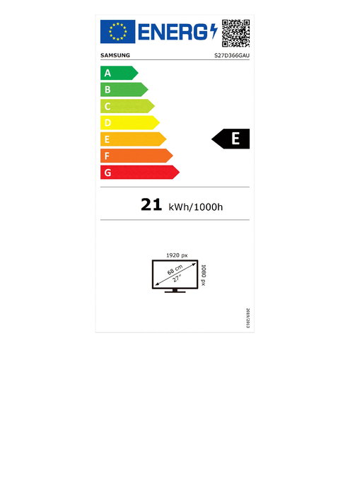 Samsung S27D366GAU - Monitor Curvo 27 Pulgadas FHD 1920x1080 VA 100Hz 4ms (GTG) 1800R, Relación 16:9, HDMI VGA, Negro, Incluye Base Samsung S27D366GAU - Monitor Curvo 27 Pulgadas FHD 1920x1080 VA 100Hz 4ms (GTG) 1800R, Relación 16:9, HDMI VGA, Negro, Incluye Base