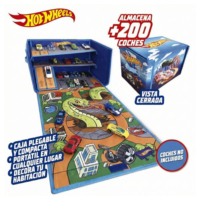 Cefa Caja Organizadora de Coches 3 en 1 Hot Wheels Cefa Caja Organizadora de Coches 3 en 1 Hot Wheels