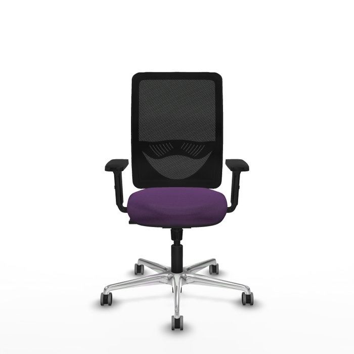 PIQUERAS Y CRESPO Silla de oficina Zulema con Mecanismo Sincro, Morado y Negro