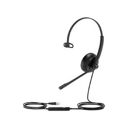 Yealink UH34 Lite Mono UC Auriculares USB para Oficina/Centro de Llamadas Cable Negro