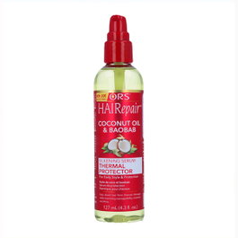 Ors Hairepair Silkening Serum Aceite de Coco y Baobab 127 ml - Suero Reparador para Proteger del Daño Térmico, Aumentar la Manejabilidad, Humedad y Brillo