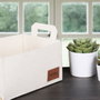 Aberto Design Organizador de Escritorio Fieltro 100% Crema 6266