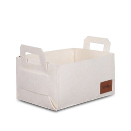 Aberto Design Organizador de Escritorio Fieltro 100% Crema 6266