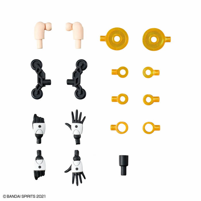 BANDAI HOBBY Set Partes Opcionales 30MS 19 Dash Unit Color A Brazos Piernas Manos Zapatos Conectores Mecanicos 30 Minutes Sisters