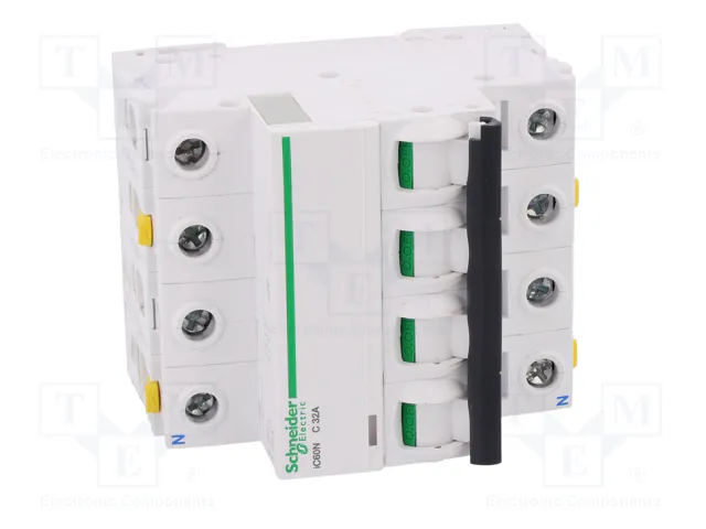 SCHNEIDER ELECTRIC Interruptor magnetotérmico iC60N 32A 3+N 6kA