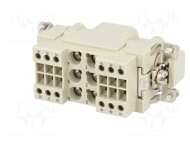 HARTING Han K 6/12 POS. M INSERT Plantilla de contacto macho HARTING Han K 6/12 POS. M INSERT Plantilla de contacto macho