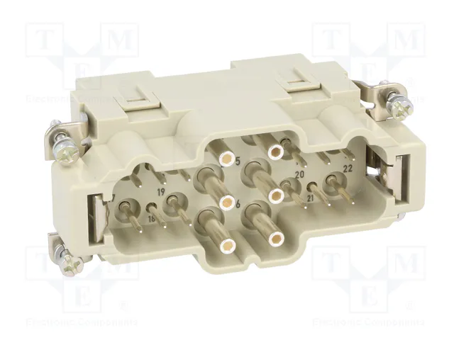 HARTING Han K 6/12 POS. M INSERT Plantilla de contacto macho HARTING Han K 6/12 POS. M INSERT Plantilla de contacto macho