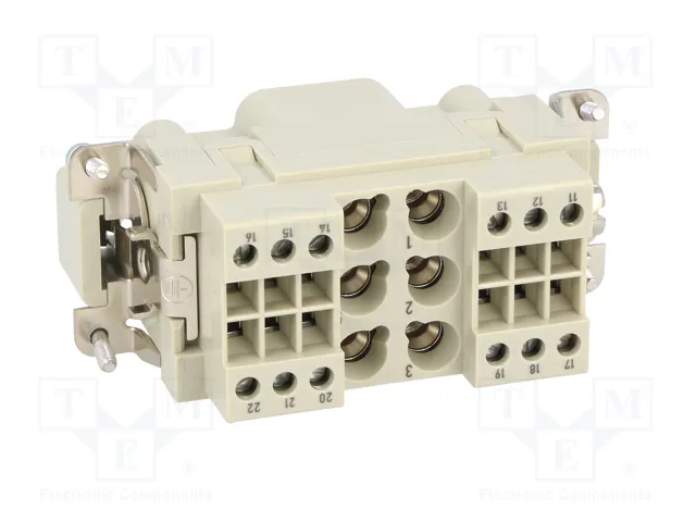 HARTING Han K 6/12 POS. M INSERT Plantilla de contacto macho HARTING Han K 6/12 POS. M INSERT Plantilla de contacto macho