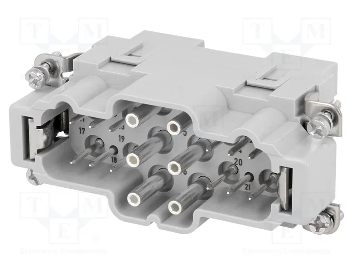 HARTING Han K 6/12 POS. M INSERT Plantilla de contacto macho HARTING Han K 6/12 POS. M INSERT Plantilla de contacto macho