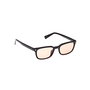 Guess Gafas GU8284 01E Gafas de Sol para Adultos Unisex Rectangulares Negro Brillante Montura Marrón Lente 150 mm
