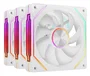 Mars Gaming MF-LINKFINITYKIT2W Kit 3 Ventiladores 120mm ARGB Blanco con Linkfinity Magnético y Control PWM