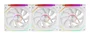 Mars Gaming MF-LINKFINITYKIT2W Kit 3 Ventiladores 120mm ARGB Blanco con Linkfinity Magnético y Control PWM