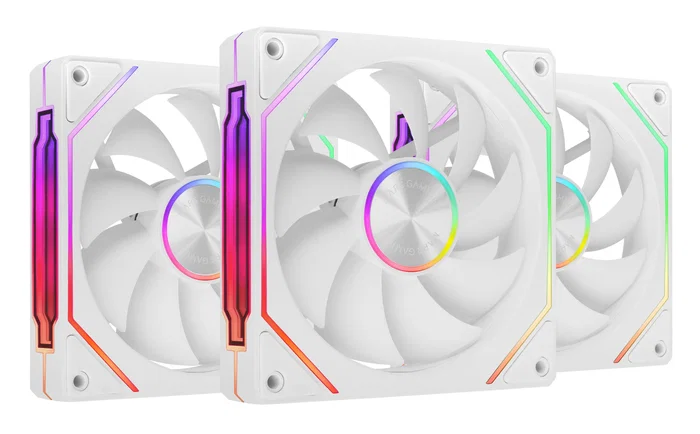 Mars Gaming MF-LINKFINITYKIT2W Kit 3 Ventiladores 120mm ARGB Blanco con Linkfinity Magnético y Control PWM