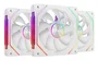 Mars Gaming MF-LINKFINITYKIT2W Kit 3 Ventiladores 120mm ARGB Blanco con Linkfinity Magnético y Control PWM