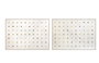 DKD Home Decor Cuadro Lienzo Topos Surtido de 2 Piezas