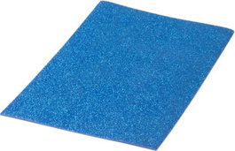 PRYSE Goma EVA con Purpurina Biodegradable Azul 40x60 cm, Pack de 10