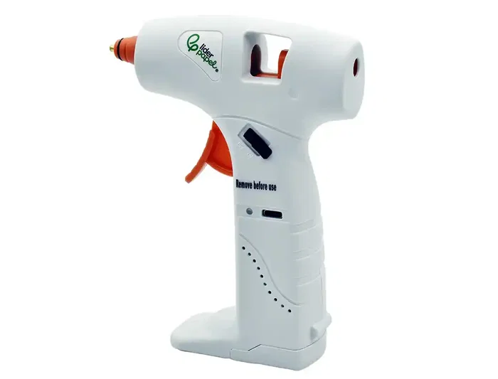 Liderpapel Pistola Silicona Caliente Inalambrica USB-C Recargable Bateria, para Barras de 7mm, Herramienta Bricolaje