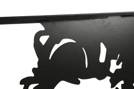 DKD Home Decor Set de 4 Decoraciones de Pared Moderno Negro Metal 40 x 2 x 60 cm