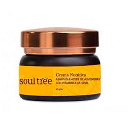 SOULTREE Crema Facial Nutritiva con Azafrán para Piel Normal y Seca 25Gr.
