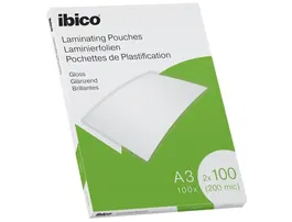 Ibico Bolsa Plastificar Din A3 2x100 mc Caja 100 Unidades