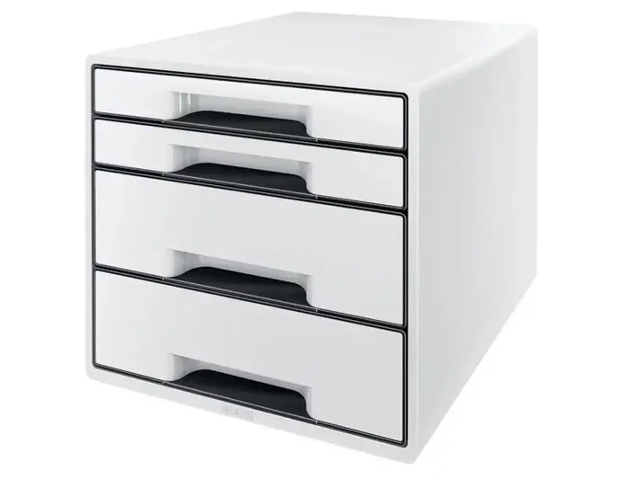 Leitz WOW DESK CUBE Fichero de 4 cajones negro/blanco Leitz WOW DESK CUBE Fichero de 4 cajones negro/blanco