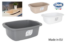 Inde Barreño Cuadrado 15L, para Cocina y Hogar, Dimensiones 47.5 x 34.6 x 16.3 cm (12 Unidades)