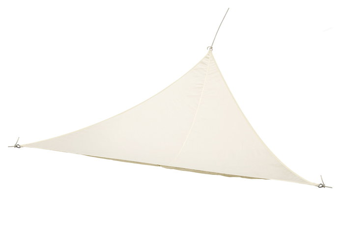 DKD Home Decor Toldo Vela Triangular para Terraza y Jardín, Beige, 300 x 300 x 300 cm DKD Home Decor Toldo Vela Triangular para Terraza y Jardín, Beige, 300 x 300 x 300 cm