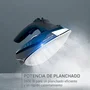 Rowenta Freemove Force DE6725/ Plancha de Vapor Sin Cable Azul y Negra