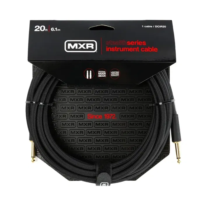 MXR Cable de Instrumento Stealth Series Jack - Jack SS - 6m Silencioso y de Alta Claridad