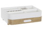 DKD Home Decor Joyero MDF Poliéster 26x16x9 Blanco