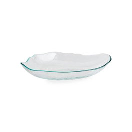 Bidasoa Fuente Oval Organika de Vidrio Transparente 34x18cm