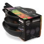 Gourmet Kitchen Professional line Set 3 sartenes antiadherentes ø20/ø24/ø28 cm Inducción Vitrocerámica Gas Eléctrica
