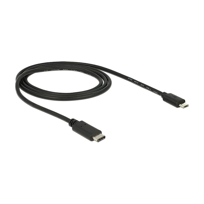DeLOCK Cable USB 2.0 USB Tipo-C a Micro-USB B 1 m Negro DeLOCK Cable USB 2.0 USB Tipo-C a Micro-USB B 1 m Negro