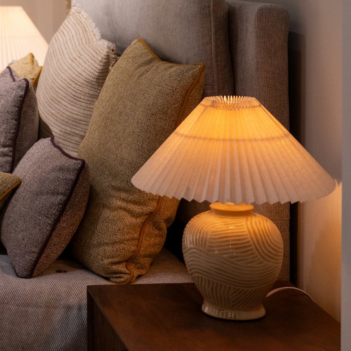 Lámpara Mesa Cerámica Iluminación 35 X 35 X 39 cm