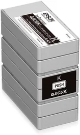 Epson GJIC5(K) Cartucho de tinta negra para ColorWorks C831 y GP-M831, tinta pigmentada