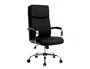 Q-connect Silla Dirección Leo Respaldo Alto Regulable en Altura 1170 + 80 mm Profundidad 700 mm Negro