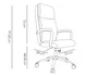 Q-connect Silla Dirección Leo Respaldo Alto Regulable en Altura 1170 + 80 mm Profundidad 700 mm Negro