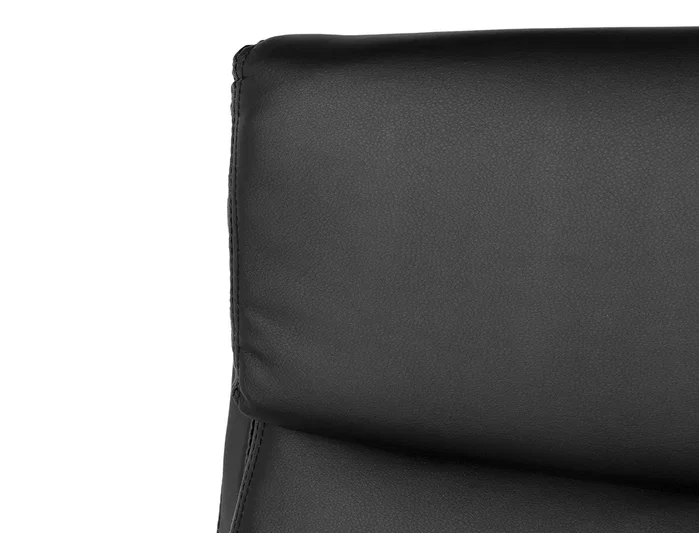 Q-connect Silla Dirección Leo Respaldo Alto Regulable en Altura 1170 + 80 mm Profundidad 700 mm Negro