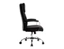 Q-connect Silla Dirección Leo Respaldo Alto Regulable en Altura 1170 + 80 mm Profundidad 700 mm Negro