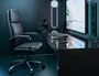 Q-connect Silla Dirección Leo Respaldo Alto Regulable en Altura 1170 + 80 mm Profundidad 700 mm Negro