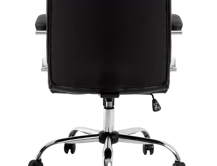 Q-connect Silla Dirección Leo Respaldo Alto Regulable en Altura 1170 + 80 mm Profundidad 700 mm Negro