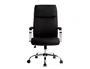 Q-connect Silla Dirección Leo Respaldo Alto Regulable en Altura 1170 + 80 mm Profundidad 700 mm Negro