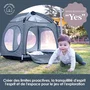 DREAMBABY Parque de Aventuras Pop-Up Tela con Bolsa de Transporte y Lonas Anti-UV, Ø 1,3 m H 1 m
