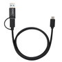 MicroConnect Cable USB-C con adaptador USB-A 3.2 Gen 1, 1m