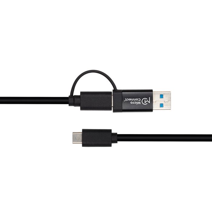 MicroConnect Cable USB-C con adaptador USB-A 3.2 Gen 1, 1m MicroConnect Cable USB-C con adaptador USB-A 3.2 Gen 1, 1m